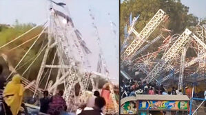 사람들 잔뜩 탄 바이킹 '뚝'&hellip;"부상자 속출" 아비규환