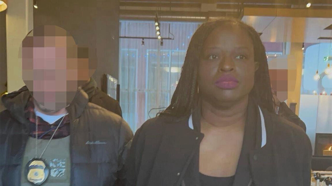 크리스티 놈 미국 국토안보부 장관이 X에 올린 암스트롱 체포 장면 (사진=X 캡처, 연합뉴스)