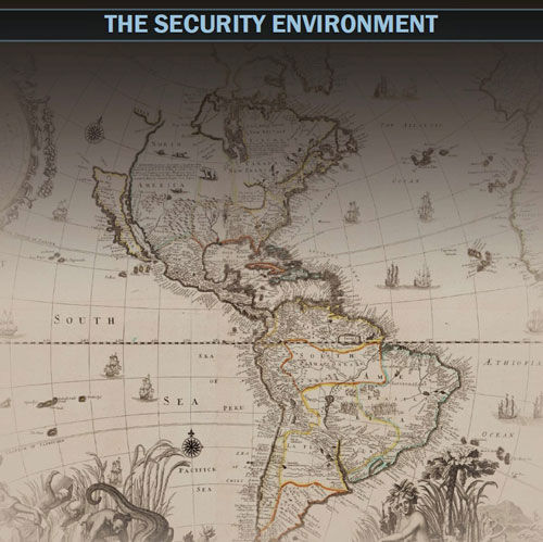 미 '국방전략'에 담긴 옛 서반구 지도 (사진=국방전략 보고서 캡처, 연합뉴스)