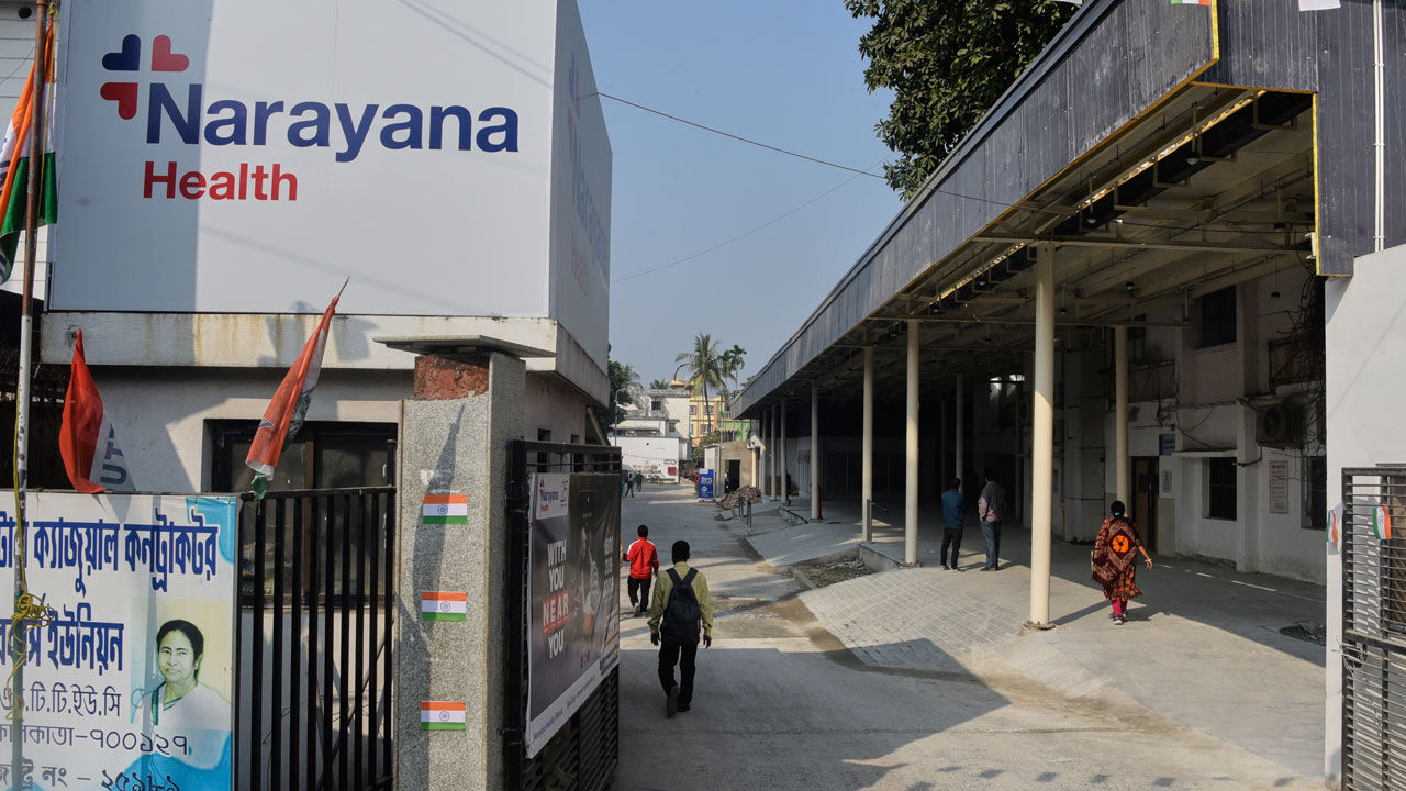 지난 12월부터 두 건의 니파 바이러스 감염 사례가 발견된 나라야나 멀티스페셜티 병원 (사진=AP, 연합뉴스)