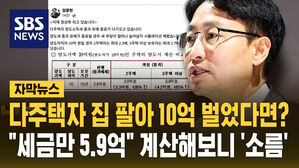 [자막뉴스] 다주택자 집 팔아 10억 벌었다면?&hellip;"세금만 5.9억" 계산해보니 '소름'