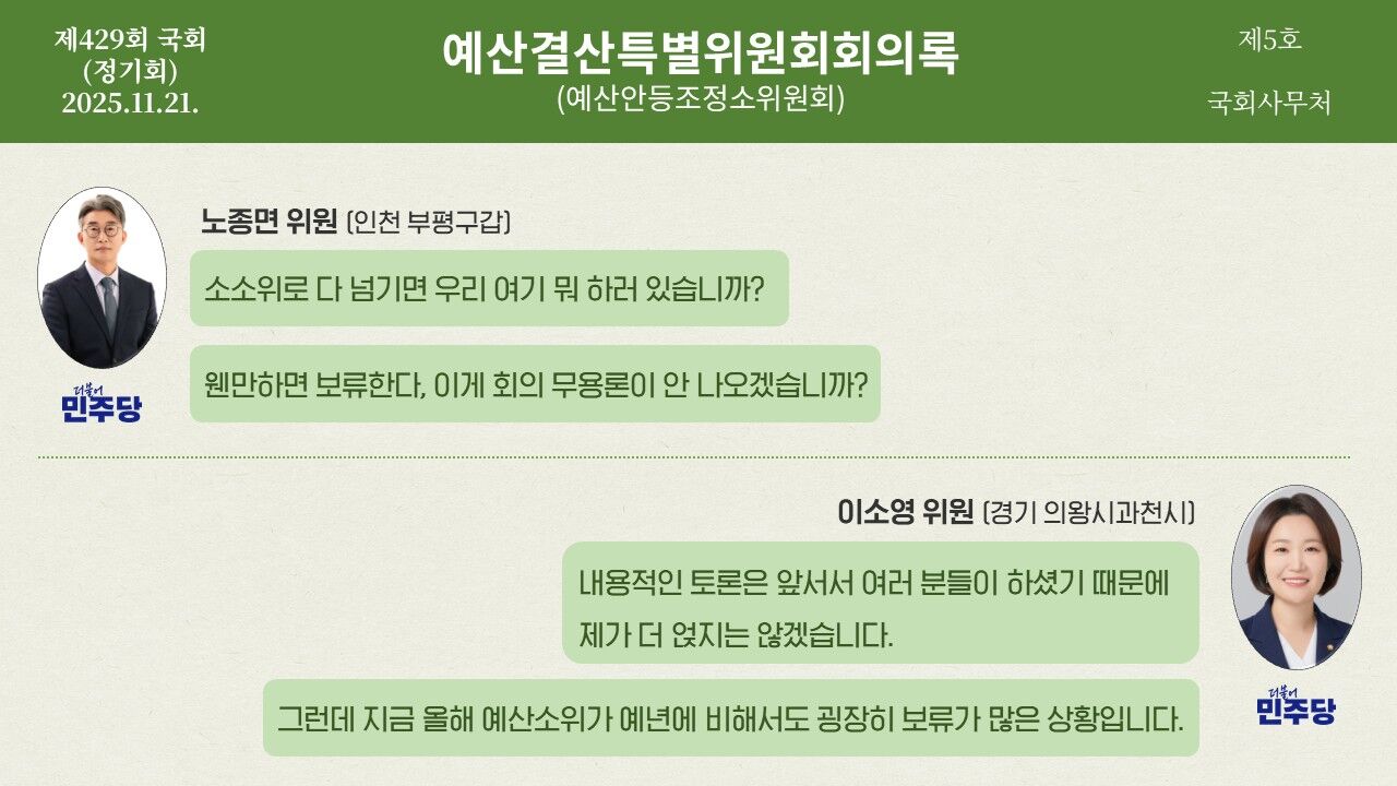 예산 회의록 전수분석 시리즈