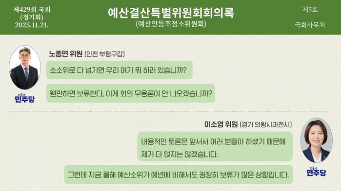 예산 회의록 전수분석 시리즈
