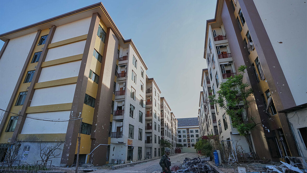 캄보디아 오스막 지역 범죄단지 외관 (사진=AP, 연합뉴스)