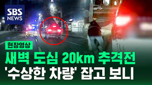 [현장영상] 경찰 5명 부상, 차량 7대 파손&hellip;20km 광란의 추격전 보니