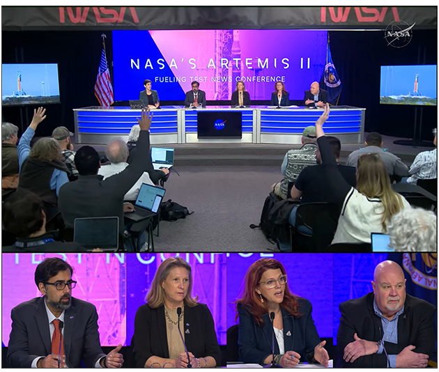 아르테미스2 습식예행연습 결과 관련 기자회견 (2월 4일 새벽)