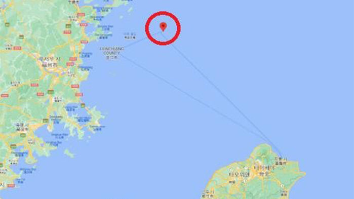 타이완의 둥인다오 위치[붉은 원) (사진=구글지도 캡처, 연합뉴스)