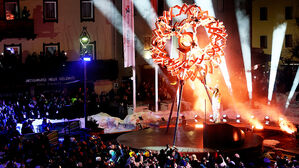 두 도시&middot;두 성화대의 '조화'&hellip;화려한 개막