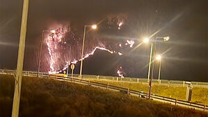 경북 경주 문무대왕면 일대 야산 산불 재발화&hellip;완진 2시간 만