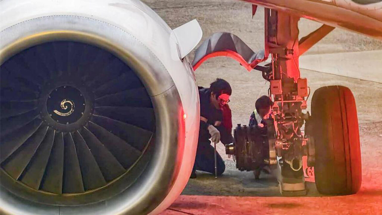 타이완 공항 착륙 중 바퀴 빠진 티웨이항공 여객기