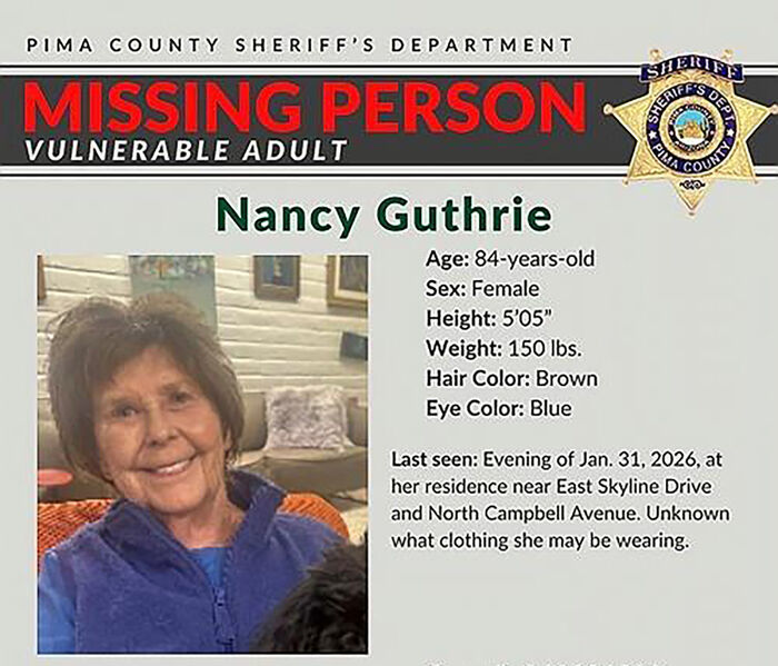 납치된 미국 유명 앵커 거스리의 모친 (사진=피마 카운티 보안관실 제공, AP, 연합뉴스)