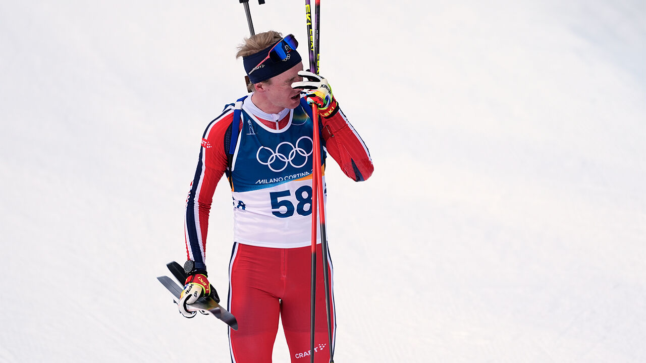 현지시간 10일 이탈리아에서 열린 2026 밀라노 코르티나담페초 동계올림픽에서 노르웨이의 요한올라브 보튼이 우승을 차지하고 기뻐하고 있다. (사진=AP, 연합뉴스)