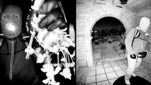 현관 앞 복면 남성&hellip;"적극 제보해달라" 새 영상 공개