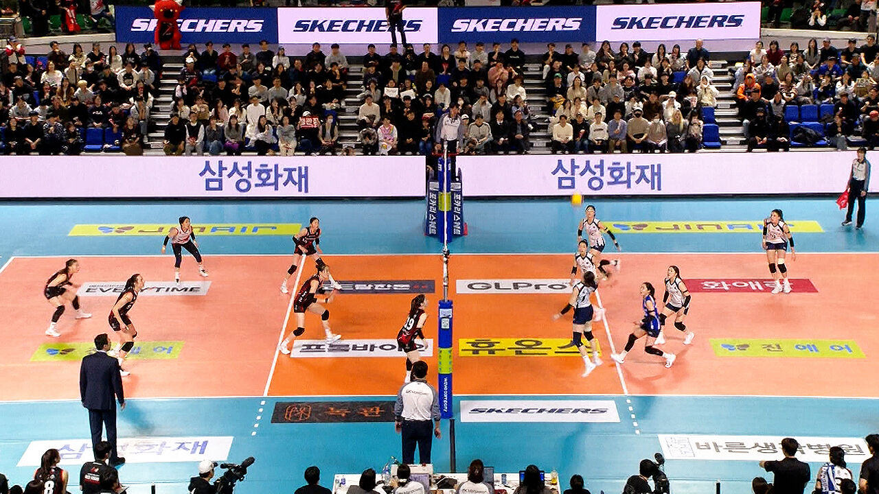 정관장 꺾은 기업은행…육서영 강력 스파이크