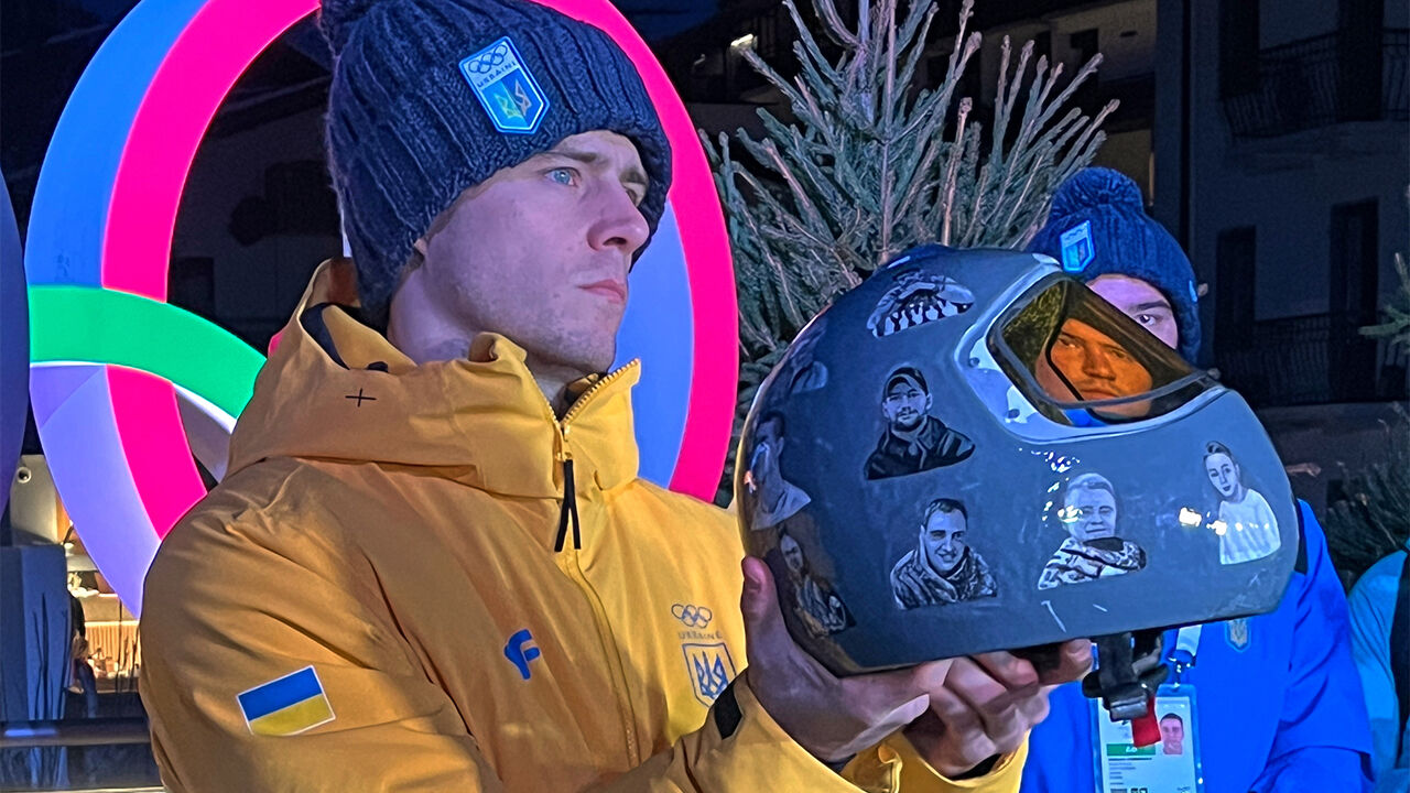우크라 스켈레톤 선수, IOC 금지에 불복…"추모 헬멧 강행"