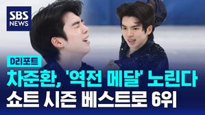 [D리포트] '역전 메달 노린다'&hellip;차준환, 쇼트 시즌 베스트로 6위