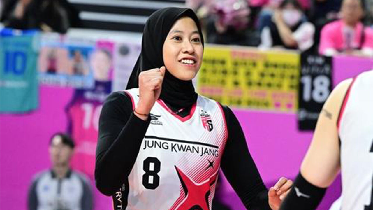 여자배구 정관장에서 뛰었던 '인도네시아 특급' 메가
