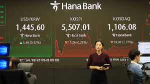 코스피, 사상 최고치 찍고 5,500대 약보합 마감&hellip;'18만 전자' 달성