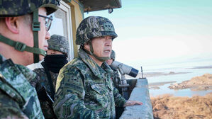 해병대사령관, 설날 맞아 서해 NLL 최전방 수호 장병 격려