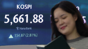 5600선 올라선 코스피, 강세 지속&hellip;코스닥은 매수 사이드카