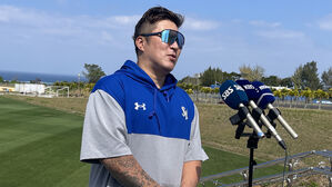 삼성 최형우 "눈물 때문에&hellip;'라팍' 첫 타석 삼진 이해해주길"