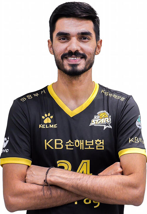 남자 배구 KB손보의 새 아시아 쿼터 선수 아밋 (사진=KB손보 배구단 제공, 연합뉴스)