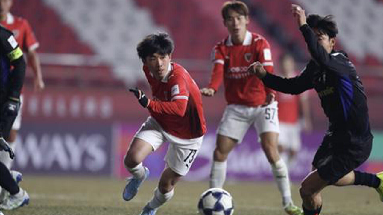 포항, ACL2 8강 진출 실패…일본 감바 오사카에 1대 2로 패배