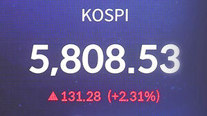 코스피 5,700 넘어 5,800도 뚫었다&hellip;'신기록 행진'