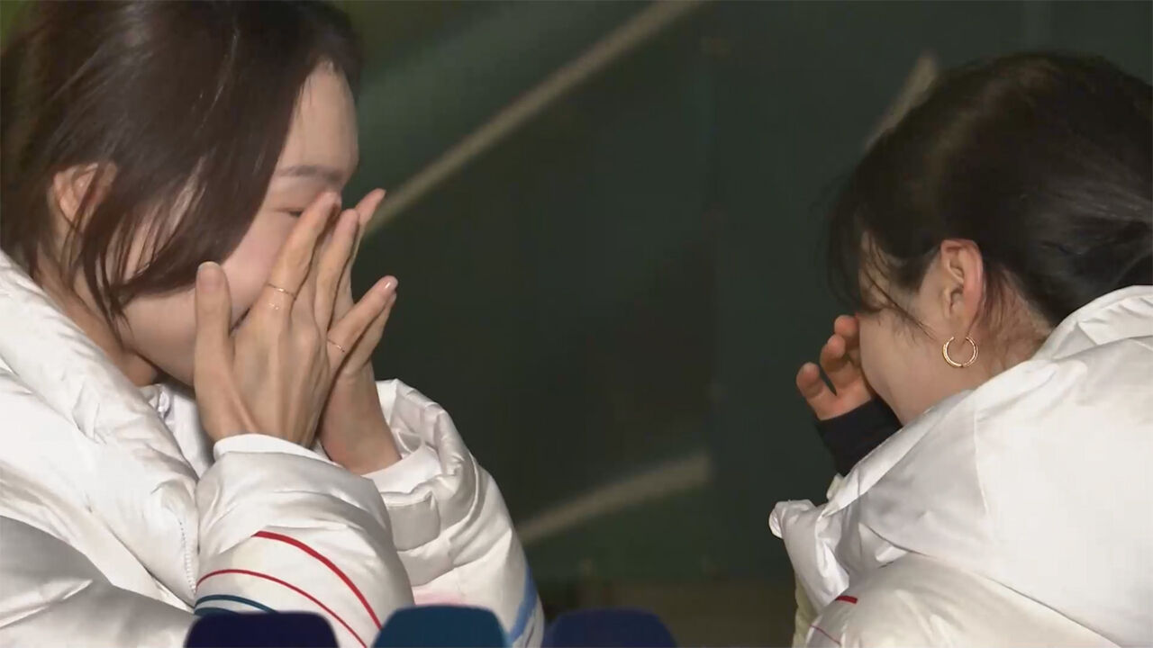 "네가 왜 울어?" 얼굴 감싼 최민정…김길리 울음 터졌다