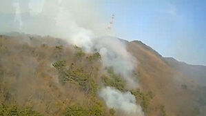 예산 산불, 잔불 정리 중 불씨 거세져&hellip;밤사이 주민 대피