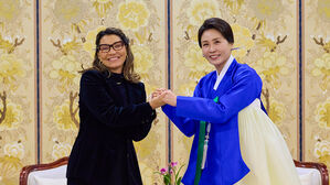 김혜경 여사 "두 정상의 길 비슷"&hellip;브라질 영부인 "다양한 협력 희망"