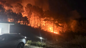 전남 순천 서면 야산서 산불&hellip;"쓰레기 소각 중 불티 튄 걸로 추정"