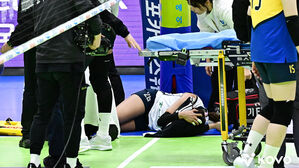 여자배구 도로공사 타나차, 발목 '인대 파열'로 최장 6주 진단