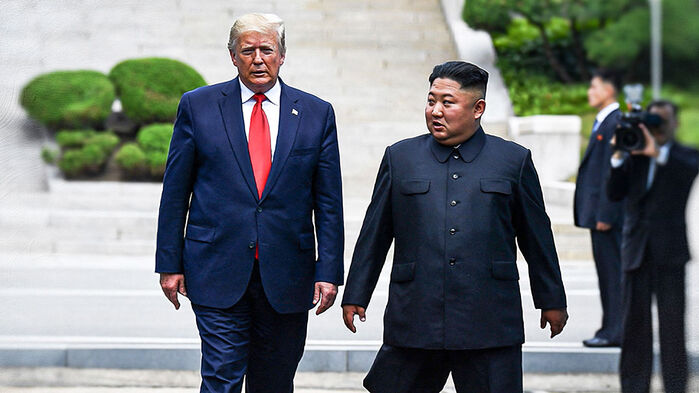 트럼프 대통령(왼쪽)과 김정은 국무위원장