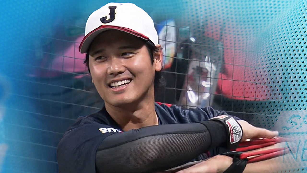 오타니 첫 훈련…비공개에도 팬들 몰렸다