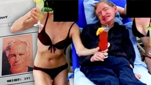 호킹 박사 옆 비키니 여성들&hellip;"말도 안 된다" 유족의 해명