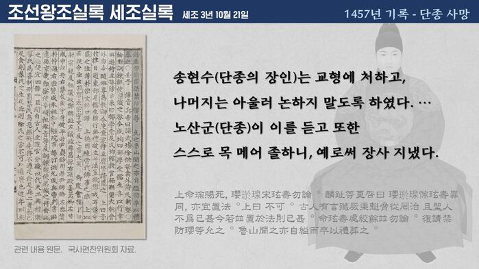 사실은 단종 최후 영화 왕과 사는 남자