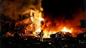 하늘에서 '쾅', 7성급 랜드마크 호텔 '활활'&hellip;대혼란 