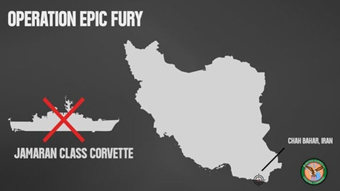 미 중부사령부, 이란 호위함 격침 발표 (사진=미 증부사령부 엑스 캡처, 연합뉴스)