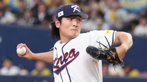 곽빈, 한신과 연습 경기서 2이닝 3실점