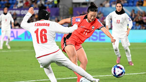 한국, 여자 아시안컵 1차전서 이란에 3대 0 승리