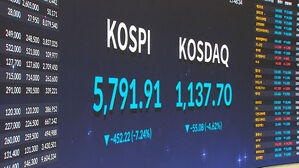 5,700선까지 폭락한 코스피&hellip;확전 공포에 '최대 낙폭'