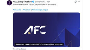 아시아클럽축구 대항전 서아시아 경기 연기&hellip;전쟁 여파