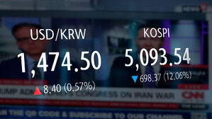 이틀 동안 950조 증발했다&hellip;코스피 급락하더니 환율은