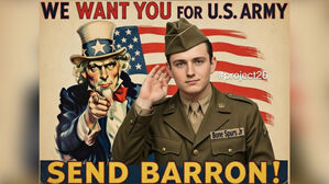 "네 아들부터 보내라"&hellip;트럼프 막내 소환한 '분노의 밈'