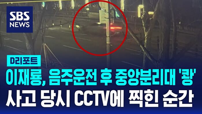 배우 이재룡, 음주운전 후 중앙분리대 '쾅'&hellip;CCTV에 찍힌 순간 [D리포트]