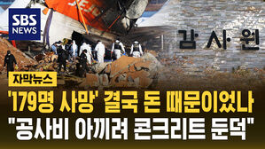 [자막뉴스] '179명 사망' 결국 돈 때문이었나 "공사비 아끼려 콘크리트 둔덕"