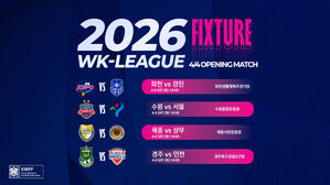 여자축구 WK리그, 4월 4일 개막&hellip;주말 경기 확대