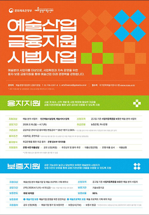 예술산업 금융지원 시범사업 (사진=문화체육관광부 제공, 연합뉴스)