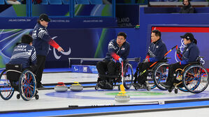 휠체어컬링 혼성팀, 메달 문턱서 스웨덴에 석패&hellip;4위로 마무리